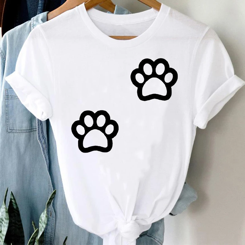 T-shirts Women Cartoon Paw Love Animal Pet Fashion Casual 90s Cute Clothes Stylish T Tshirt Top Lady Print Girl Tee T-Shirt
T-shirts Women Cartoon Paw Love Animal Pet Fashion Casual 90s Cute Clothes Stylish T Tshirt Top Lady Print Girl Tee T-Shirt