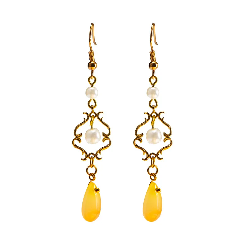 Temperament Fashion Long Pearl Earrings Boho Style Women's Retro Earrings Wedding Jewelry Female Accessories 
Temperament Fashion Long Pearl Earrings Boho Style Women's Retro Earrings Wedding Jewelry Female Accessories