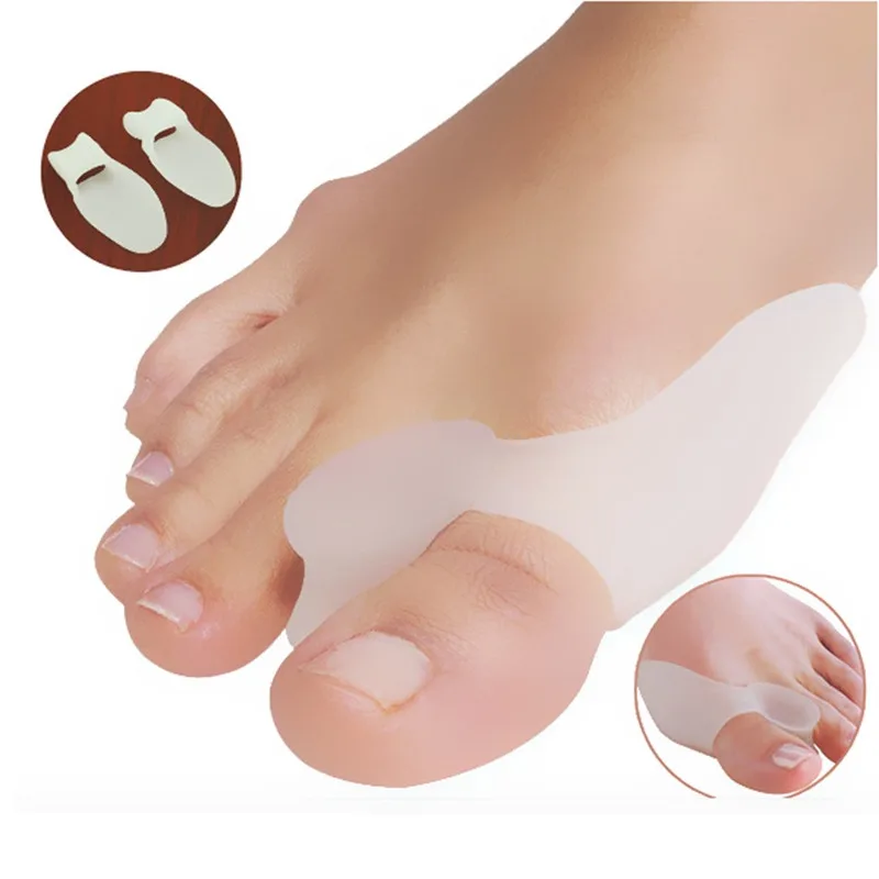 

1Pair Silicone Gel Bunion Big Toe Separator Spreader Eases Foot Pain Foot Hallux Valgus Correction Guard Cushion Concealer Thumb