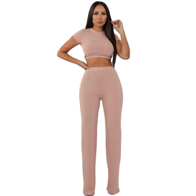 Women knitted long sleeve o-neck crop top wide leg pants 2 piece set for female women tops pants two pieces sets women's suits
Women knitted long sleeve o-neck crop top wide leg pants 2 piece set for female women tops pants two pieces sets women's suits