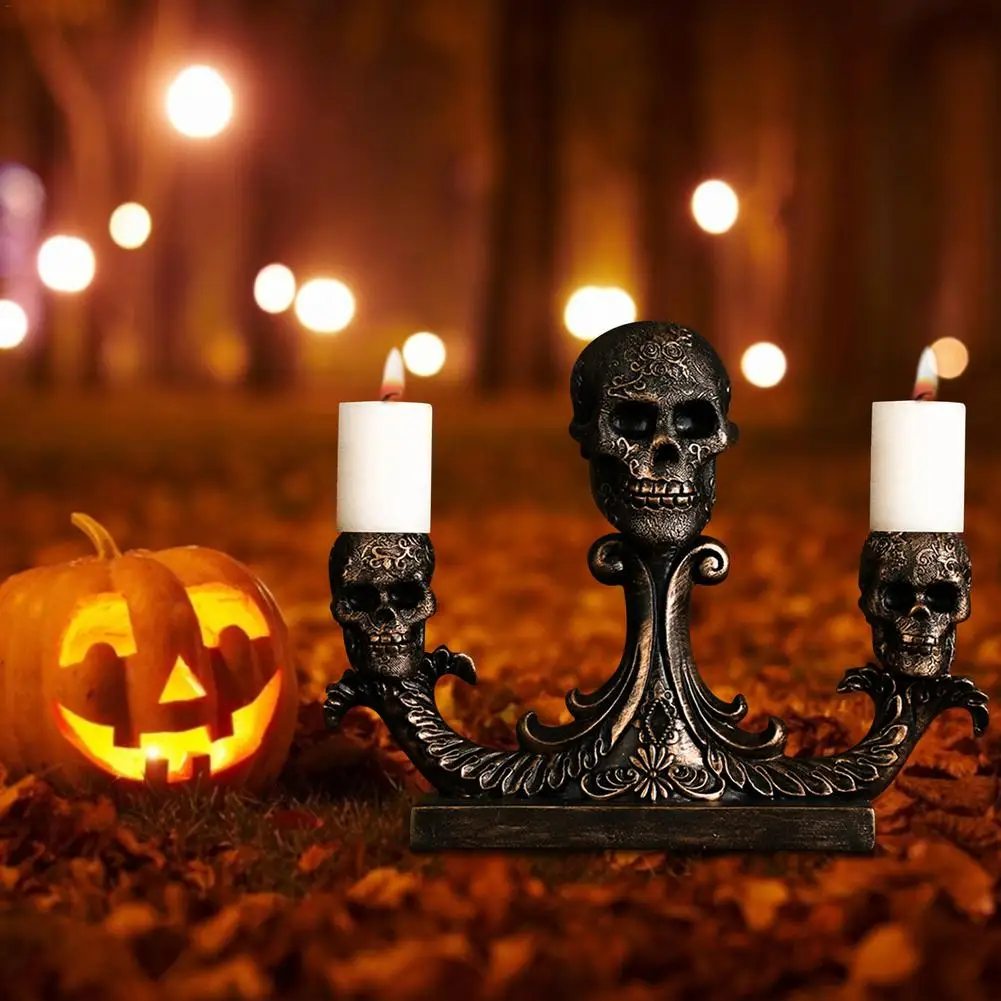 Skeleton Head Statues Nordic Style Resin Craft Ornaments Halloween Decoration Horror Skeleton Candlestick Halloween Gift
Skeleton Head Statues Nordic Style Resin Craft Ornaments Halloween Decoration Horror Skeleton Candlestick Halloween Gift