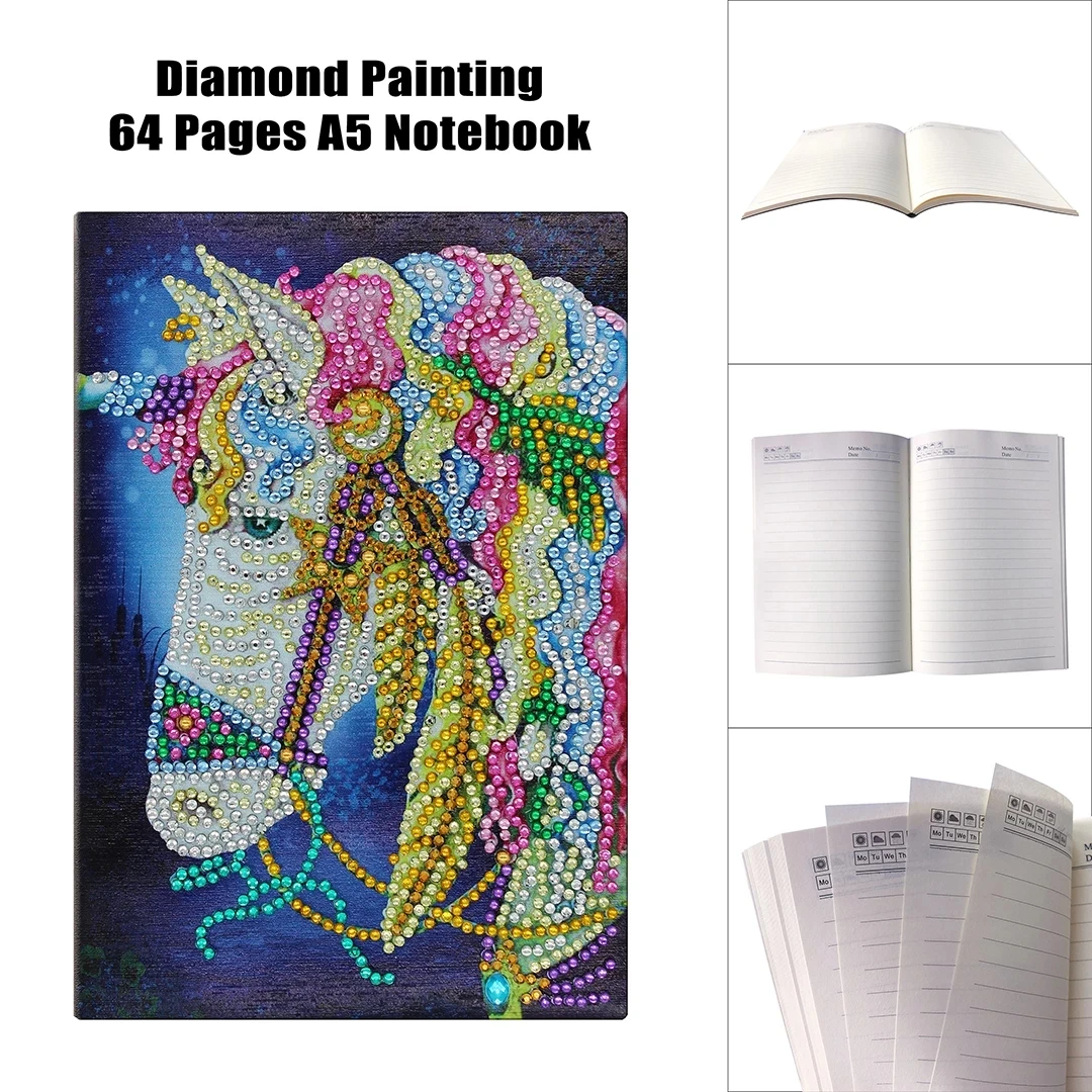 5D DIY Special Shaped Diamond Painting Note Book Color Horse Diary Book Aiary Journal Notebook Embroidery Sketchbook Book
5D DIY Special Shaped Diamond Painting Note Book Color Horse Diary Book Aiary Journal Notebook Embroidery Sketchbook Book