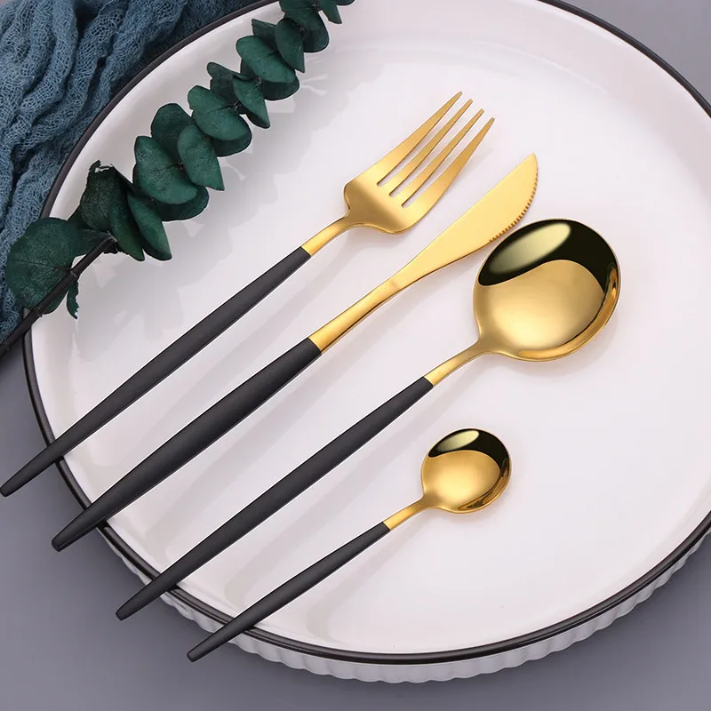 Tableware 12 Colorful Dinnerware Set Stainless Steel Cutlery Set Kitchen Mirror Gold Tableware Set Knife Fork Spoon Dinner Set
Tableware 12 Colorful Dinnerware Set Stainless Steel Cutlery Set Kitchen Mirror Gold Tableware Set Knife Fork Spoon Dinner Set