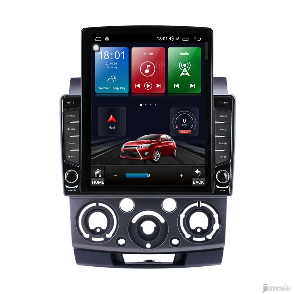 9.7" octa-core tesla style vertical screen Android 10 Car GPS radio Navigation for Ford Ranger Mazda BT-50 2006-2010 
9.7" octa-core tesla style vertical screen Android 10 Car GPS radio Navigation for Ford Ranger Mazda BT-50 2006-2010