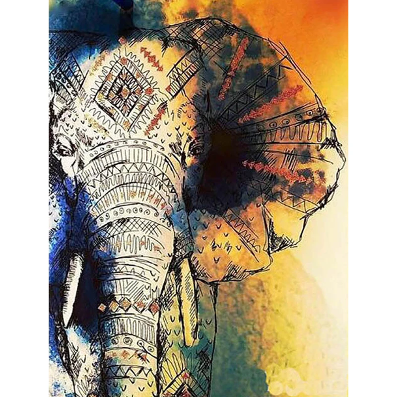 1 Piece Of 5D Diamond Painting Cross Stitch Kit Elephant Decorative Art Color Round Rhinestone Diamond Painting Home Decoration
1 Piece Of 5D Diamond Painting Cross Stitch Kit Elephant Decorative Art Color Round Rhinestone Diamond Painting Home Decoration