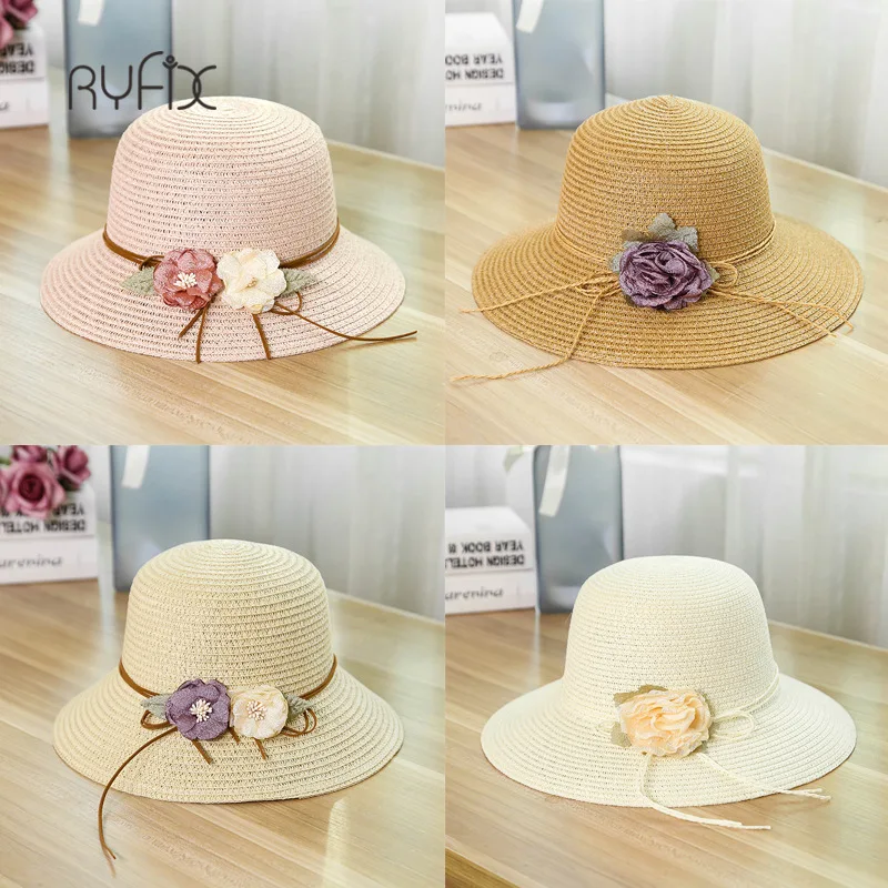 RYFIX Straw hat men and women spring summer new parent-child flower holiday sun block Sunbonnet trend #JX31
RYFIX Straw hat men and women spring summer new parent-child flower holiday sun block Sunbonnet trend #JX31