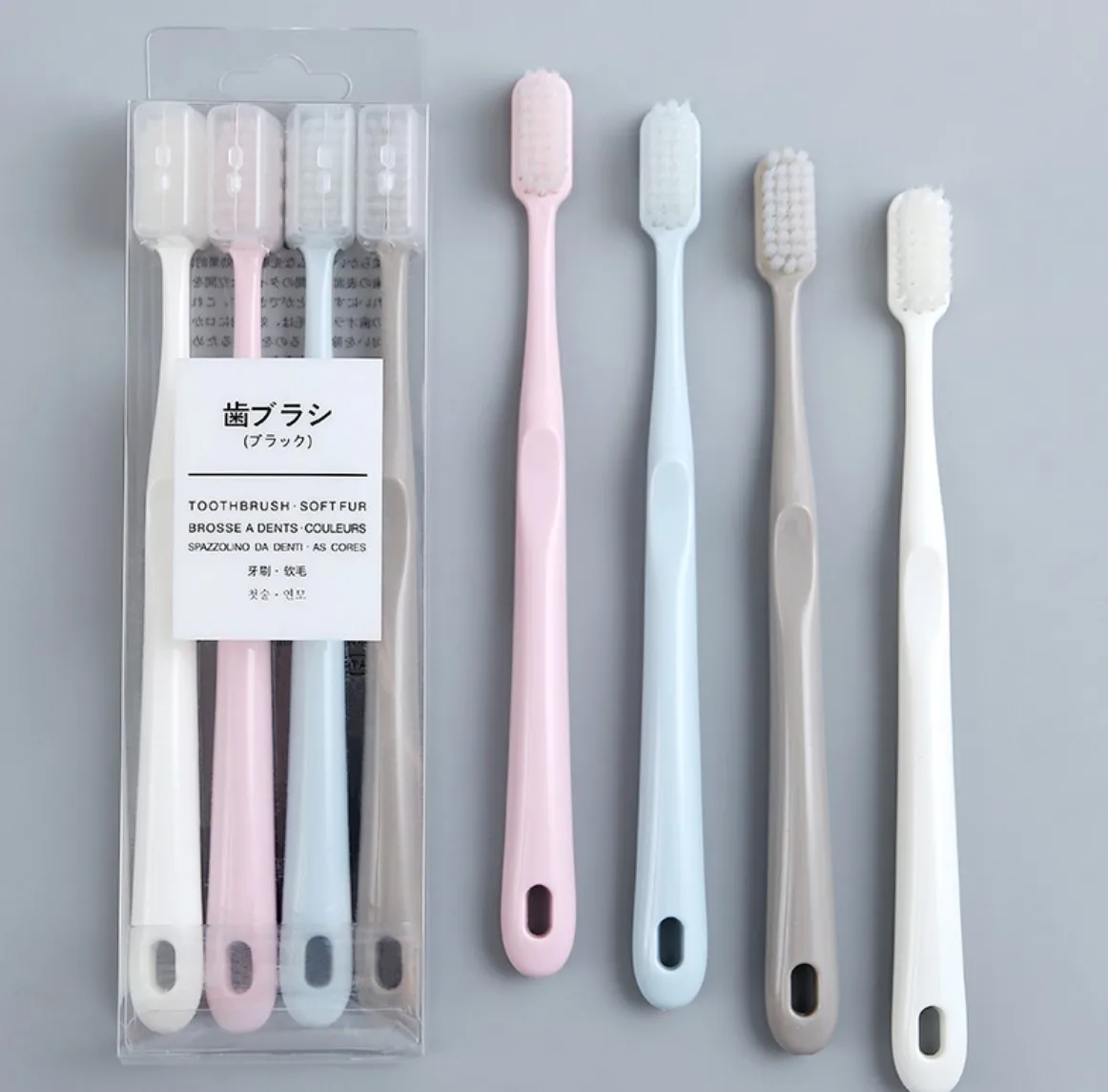 4Pcs/set good quality Soft Charcoal Toothbrush Nano Brush Oral Care Nano-antibacterial Toothbrush Tooth Brush wholesale
4Pcs/set good quality Soft Charcoal Toothbrush Nano Brush Oral Care Nano-antibacterial Toothbrush Tooth Brush wholesale