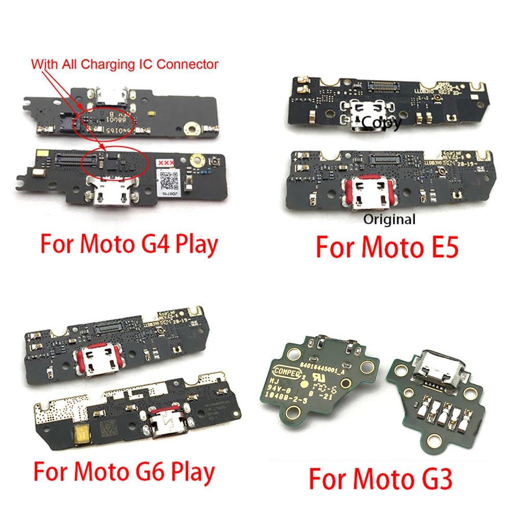 10 шт./лот плата зарядного устройства PCB Flex для Motorola Moto G4 G5 G6 Play G3 X4 E5 E6 USB порт док