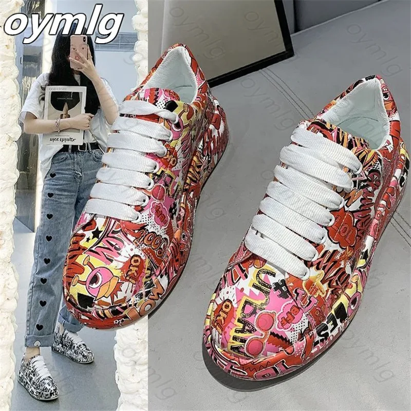 Spring Female Thick Bottom Sneakers Mixed Colors Round Toe Platform Shoes Women Flats Casual Ladies Running Off White Shoes
Spring Female Thick Bottom Sneakers Mixed Colors Round Toe Platform Shoes Women Flats Casual Ladies Running Off White Shoes