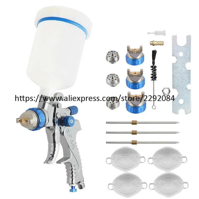 601 SPRAY GUN HVLP 1.4mm 1.7mm 2.0mm steel nozzle Paint spray gun professional Airbrush For Painting Car Aerograph
601 SPRAY GUN HVLP 1.4mm 1.7mm 2.0mm steel nozzle Paint spray gun professional Airbrush For Painting Car Aerograph