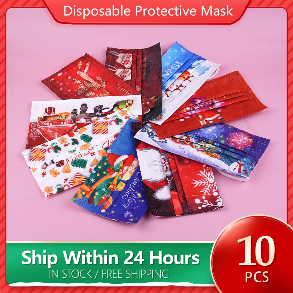 10/20/50pcs Adult Christmas Disposable Masks 3Ply Mouth Protection Christmas Colourful Print Facemask Mascarillas navidad masque
10/20/50pcs Adult Christmas Disposable Masks 3Ply Mouth Protection Christmas Colourful Print Facemask Mascarillas navidad masque
