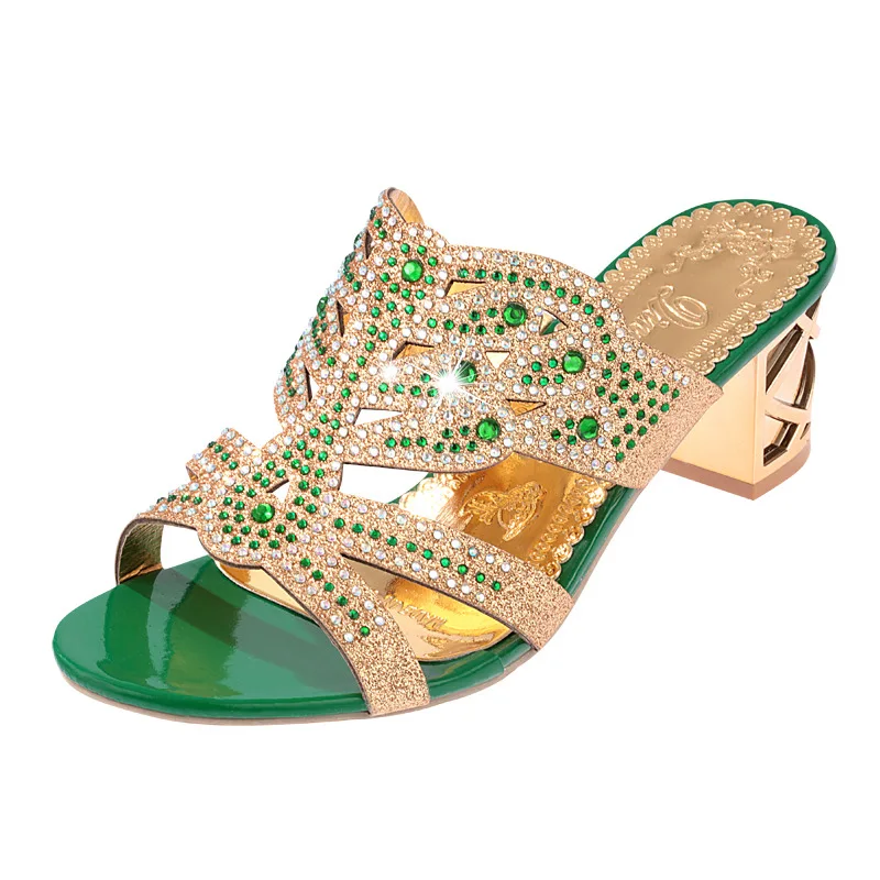 2021 New Women's Sandals Summer Fashion Women's Sandals Slippers Medium Thick Heel Rhinestone Fish Mouth Women's Shoes
2021 New Women's Sandals Summer Fashion Women's Sandals Slippers Medium Thick Heel Rhinestone Fish Mouth Women's Shoes