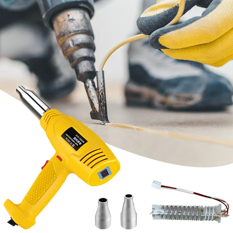 1000W 220V Industrial Electric Hot Air Gun Thermoregulator LCD Heat Guns Shrink Wrapping Thermal Heater Nozzle And Heating Core 
1000W 220V Industrial Electric Hot Air Gun Thermoregulator LCD Heat Guns Shrink Wrapping Thermal Heater Nozzle And Heating Core