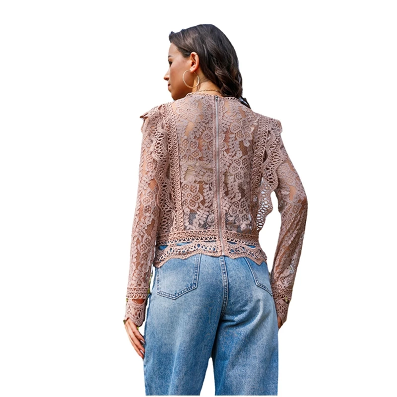 Lace Top Women Fashion Clothing 2021 Summer Long Sleeve Blouse Patchwork Elegant Shirt Stylish Blouses White Black Pink Apricot
Lace Top Women Fashion Clothing 2021 Summer Long Sleeve Blouse Patchwork Elegant Shirt Stylish Blouses White Black Pink Apricot