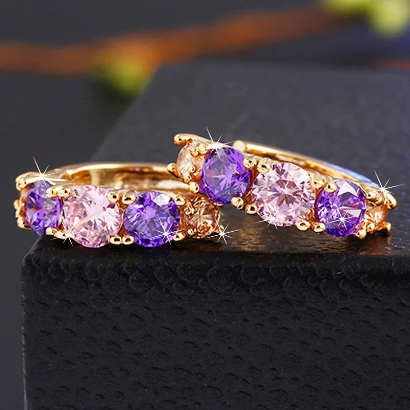 Hot New Single Product Ladies Zircon Earrings Personality Wild Round Earrings Wedding Anniversary Gift Luxury Jewelry
Hot New Single Product Ladies Zircon Earrings Personality Wild Round Earrings Wedding Anniversary Gift Luxury Jewelry