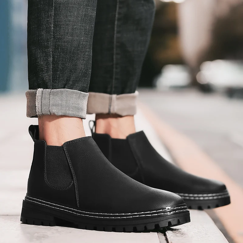 Winter Martin Boots Man British Short Boots Leather Shoes Men Fashion High Top Korean Tide Shoes Men Boots Chelsea Fashion Shoes
Winter Martin Boots Man British Short Boots Leather Shoes Men Fashion High Top Korean Tide Shoes Men Boots Chelsea Fashion Shoes