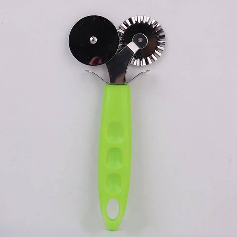 1Pcs Stainless Steel Double Roller Pizza Knife Cutter Pastry Pasta Dough Crimper Wheel Rolling Slicer Pastry Cutting Tool
1Pcs Stainless Steel Double Roller Pizza Knife Cutter Pastry Pasta Dough Crimper Wheel Rolling Slicer Pastry Cutting Tool