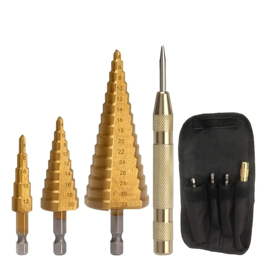 4PCS HSS Titanium Drill Bit 4-12 4-20 4-32 Drilling Power Tools Metal High Speed Steel Wood Hole Cutter Cone Drill
4PCS HSS Titanium Drill Bit 4-12 4-20 4-32 Drilling Power Tools Metal High Speed Steel Wood Hole Cutter Cone Drill
