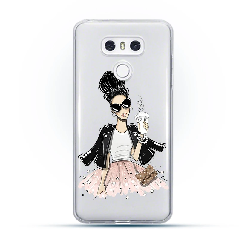 Cute Luxury Vogue Girl Case for LG G6 G8 G7 K62 Q52 V60 V50S V50 V30S K50 K10 Q60 V30 V35 V40 K8 K9 K11 Plus THINQ 2018 Silicone 
Cute Luxury Vogue Girl Case for LG G6 G8 G7 K62 Q52 V60 V50S V50 V30S K50 K10 Q60 V30 V35 V40 K8 K9 K11 Plus THINQ 2018 Silicone