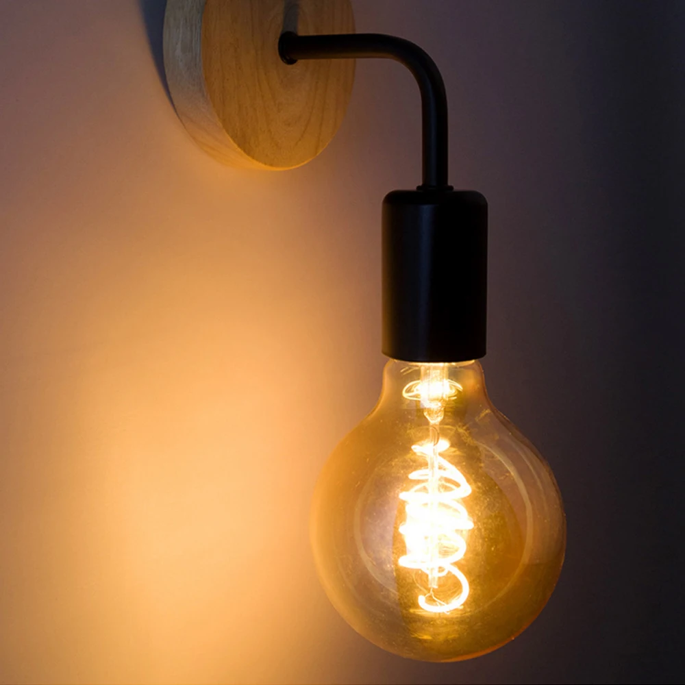 Vintage Sconce Wood Wall Lamp Fixture E27 85-265V Bedside Retro Lamp Industrial Decor Indoor Dining Room Bedroom Wall Light
Vintage Sconce Wood Wall Lamp Fixture E27 85-265V Bedside Retro Lamp Industrial Decor Indoor Dining Room Bedroom Wall Light