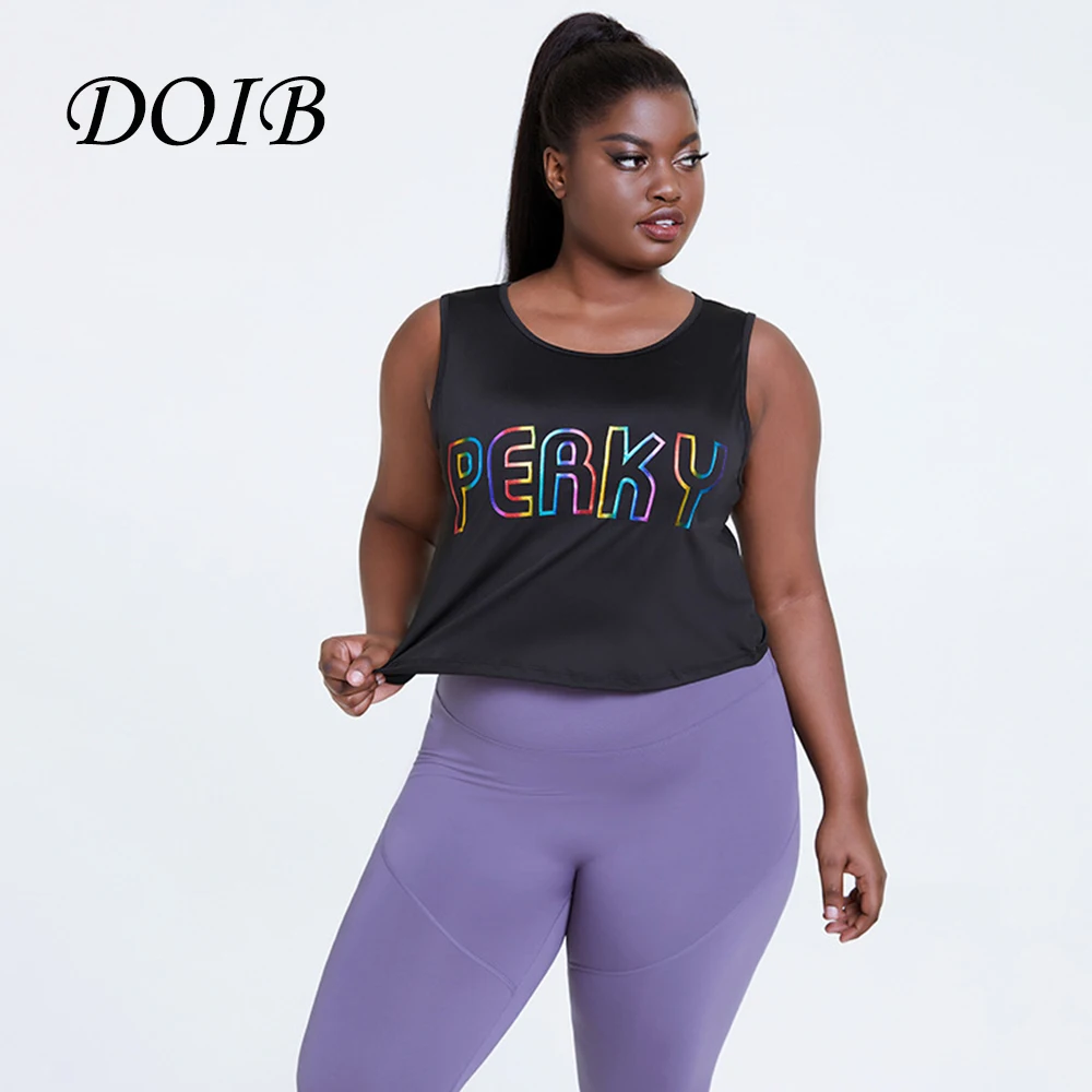 DOIB Women Sports Tanks Plus Size Quick Dry Sleeveless Breathable Running Tank Tops Letter Print Gym Tanks
DOIB Women Sports Tanks Plus Size Quick Dry Sleeveless Breathable Running Tank Tops Letter Print Gym Tanks