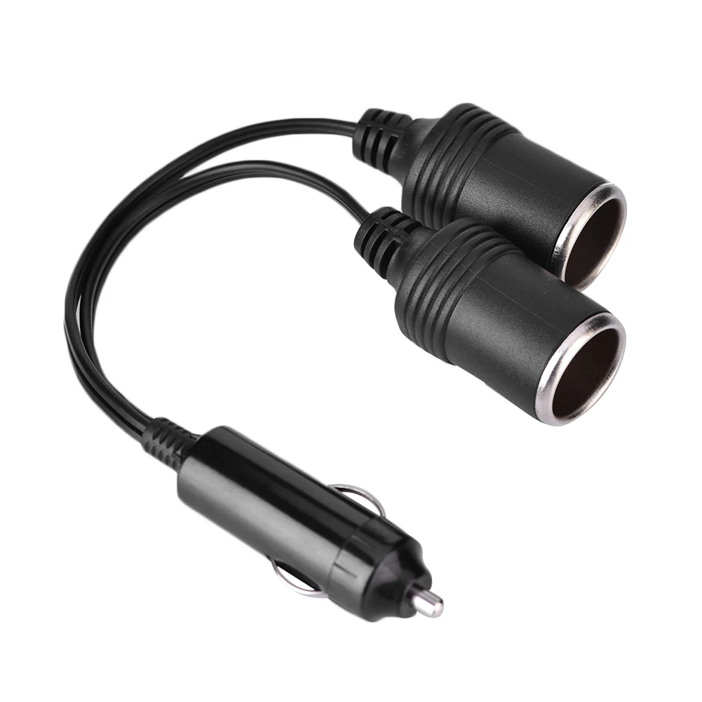 12V/24V Car Charger Plug Male to 2-Way Female Cigarette Socket Extension Cord Cable
12V/24V Car Charger Plug Male to 2-Way Female Cigarette Socket Extension Cord Cable