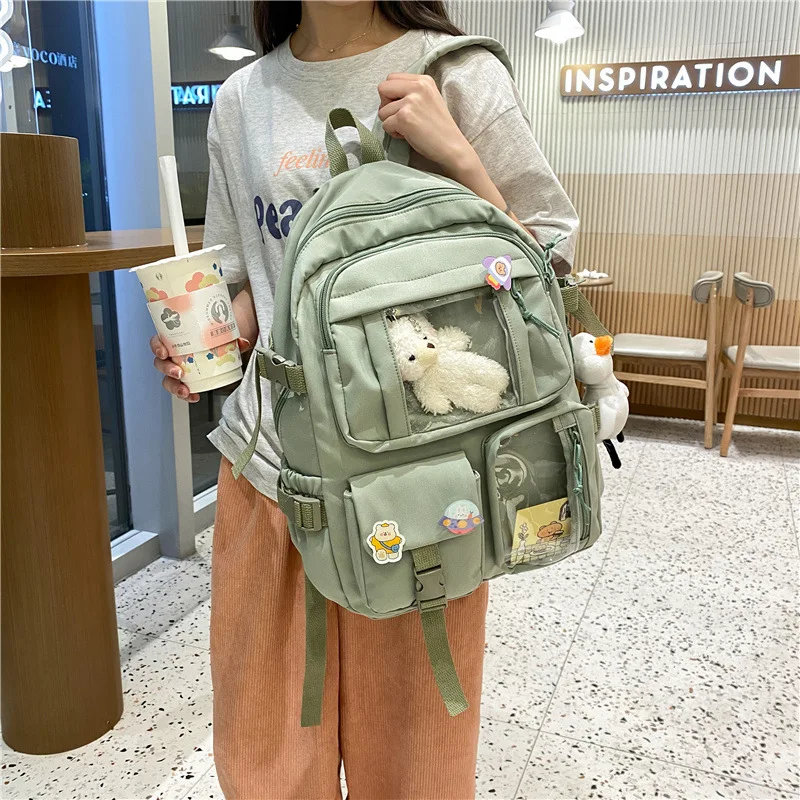 Cute Women Large Capacity Backpack Waterproof Nylon Female Schoolbag College Lady Laptop Backpacks Kawaii Girl Travel Book Bags
Cute Women Large Capacity Backpack Waterproof Nylon Female Schoolbag College Lady Laptop Backpacks Kawaii Girl Travel Book Bags