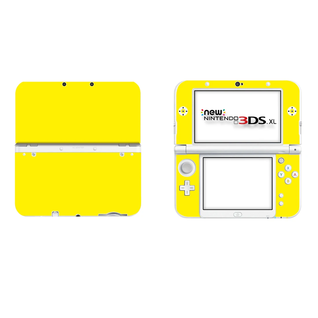

Pure Yellow Color Full Cover Decal Skin Sticker for NEW 3DS XL Skins Stickers for NEW 3DS LL Vinyl Protector Skin Sticker