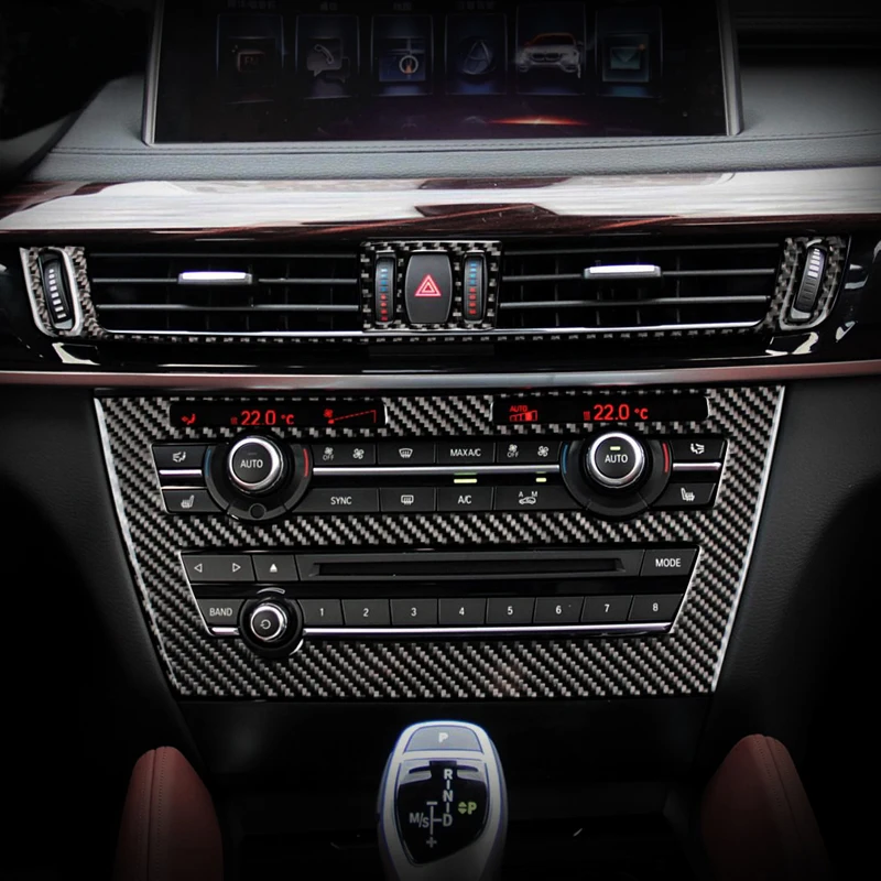 Carbon fiber air conditioning vent frame Cover trim Sequin air outlet panel decorative Car Sticker for BMW X5 X6 E70 E71 F15 F16
Carbon fiber air conditioning vent frame Cover trim Sequin air outlet panel decorative Car Sticker for BMW X5 X6 E70 E71 F15 F16