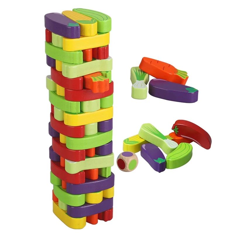 Wooden Balance Colored Stacking Game for Kids Tumble Tower Blocks for Kids Building Blocks Educational Toy
Wooden Balance Colored Stacking Game for Kids Tumble Tower Blocks for Kids Building Blocks Educational Toy