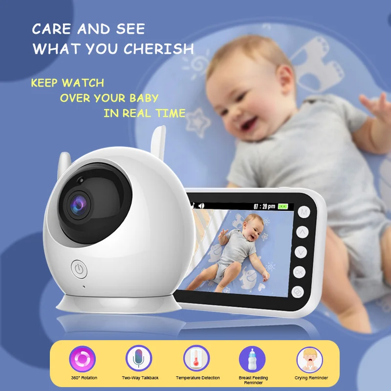 Baby Monitor with Camera Wireless Video Color Surveillance Nanny Cam Security Electronic Babyphone Cry Babies Feeding Record
Baby Monitor with Camera Wireless Video Color Surveillance Nanny Cam Security Electronic Babyphone Cry Babies Feeding Record