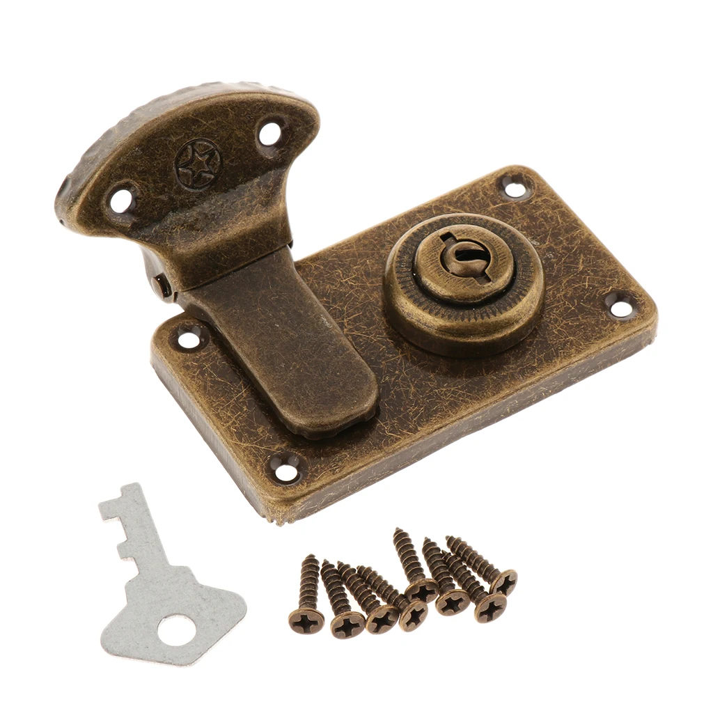 Vintage Padlock Hasp Hook Metal Alloy Jewelry Box Shackle Lock Set for Cabinet Dresser Chest Cupboard Locker Lockset
Vintage Padlock Hasp Hook Metal Alloy Jewelry Box Shackle Lock Set for Cabinet Dresser Chest Cupboard Locker Lockset