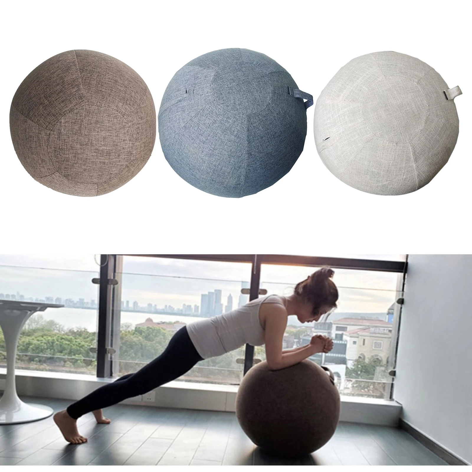 Durable Yoga Ball Cover Pilates Balance Exercise Pilates Ball Protector Sitting Ball Chair Covers Carrier with Handle
Durable Yoga Ball Cover Pilates Balance Exercise Pilates Ball Protector Sitting Ball Chair Covers Carrier with Handle