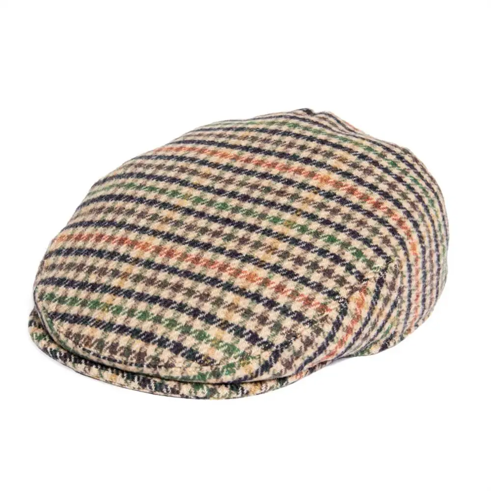 

FEINION Ivy Cap Men Women 50% Wool Tweed Flat Caps Driver Herringbone Green Cabbies Glof Hat Newsboy Yellow Beret Boina 066