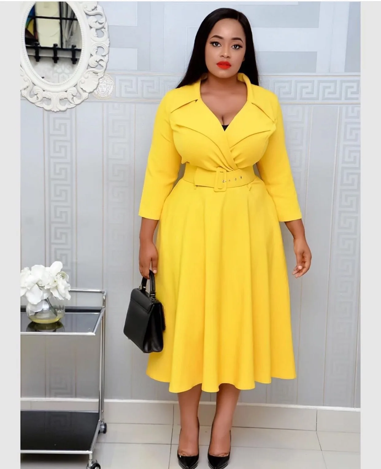 In The Summer Of 2021, Women's Dress Temperament, Large Lapel, Seven-minute Sleeves And Commuter Plus Size Women's Clothing
In The Summer Of 2021, Women's Dress Temperament, Large Lapel, Seven-minute Sleeves And Commuter Plus Size Women's Clothing
