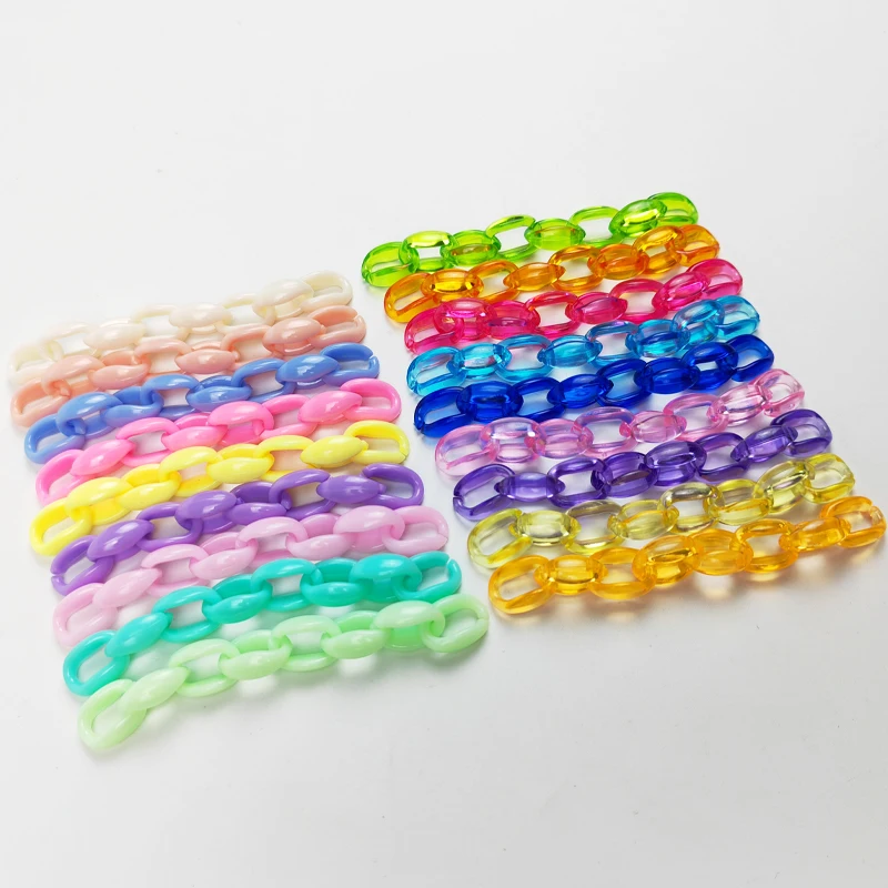 8pcs 16*11mm Colorful Acrylic Link Chain Lobster Clasp Keychains Accessary For Necklace Bracelet Plastic Chain Links
8pcs 16*11mm Colorful Acrylic Link Chain Lobster Clasp Keychains Accessary For Necklace Bracelet Plastic Chain Links