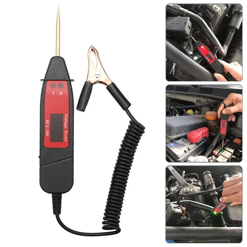 Universal 5-36V LCD Digital Circuit Tester Voltage Diagnostic Power Pen Scanner Automotive Probe Tool Circuit Car Meter J4A5
Universal 5-36V LCD Digital Circuit Tester Voltage Diagnostic Power Pen Scanner Automotive Probe Tool Circuit Car Meter J4A5