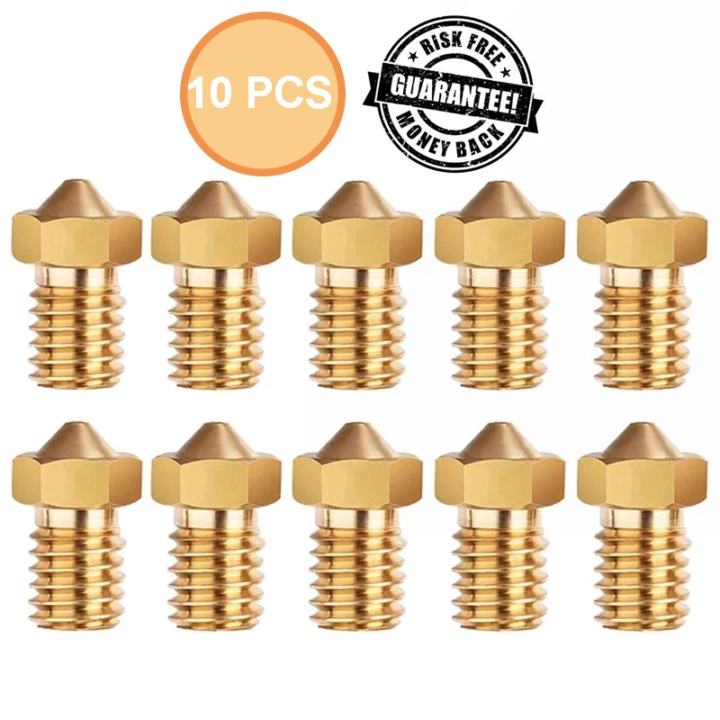 PCS/LOT 10 Nozzle Filament Extruder Threaded 3D Printer Accessories Nozzles 0.2 0.3 0.8mm Copper 1.7mm Filaments for V5 V6 M6
PCS/LOT 10 Nozzle Filament Extruder Threaded 3D Printer Accessories Nozzles 0.2 0.3 0.8mm Copper 1.7mm Filaments for V5 V6 M6