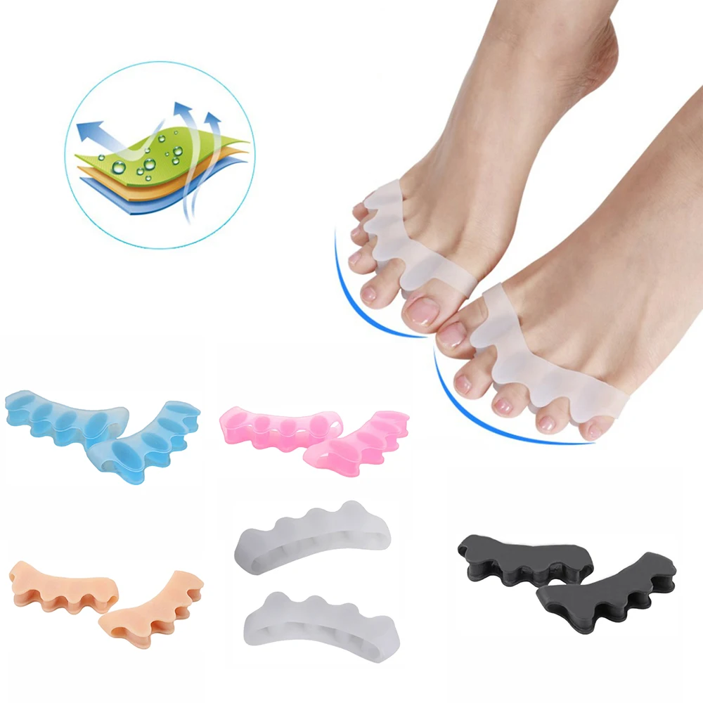 2Pcs Silicone Toe Separator Correction Hallux Valgus Corrector Orthopedic Hammer Separator Straightener Spreader Foot Care
2Pcs Silicone Toe Separator Correction Hallux Valgus Corrector Orthopedic Hammer Separator Straightener Spreader Foot Care
