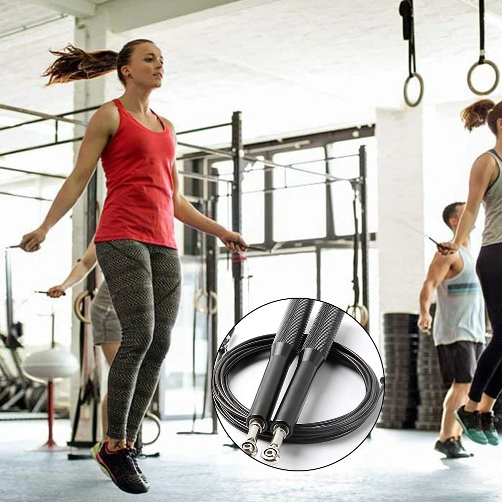Jump Skipping Ropes Cable Steel Adjustable Fast Speed ABS Handle Jump Ropes Crossfit Training Sports Exercises Gym Home
Jump Skipping Ropes Cable Steel Adjustable Fast Speed ABS Handle Jump Ropes Crossfit Training Sports Exercises Gym Home