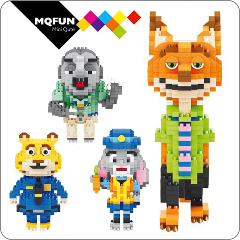 Balody мультфильм игрушка кролик Джуди хопс лиса Ник Вайлд ленивый флэш фильм zootropol