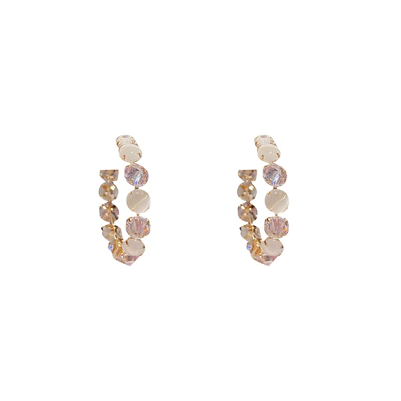 Geometric Gold Color Hoop Earrings For Women Minimalist Circle Pendant Open Earrings Fashion Luxury Jewelry Brincos Accessories
Geometric Gold Color Hoop Earrings For Women Minimalist Circle Pendant Open Earrings Fashion Luxury Jewelry Brincos Accessories