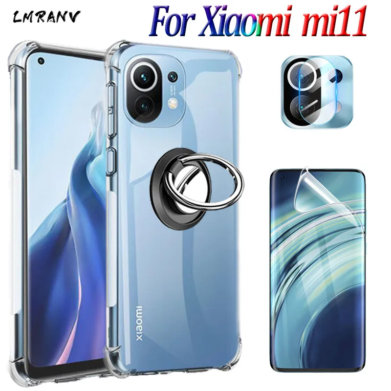 Ring Holder Case For Xiomi mi 11 Silicone Cover Mi11 Soft Hydrogel Film Phone Protective Shockproof Covers Mi 11 Pro 11-i Cases
Ring Holder Case For Xiomi mi 11 Silicone Cover Mi11 Soft Hydrogel Film Phone Protective Shockproof Covers Mi 11 Pro 11-i Cases