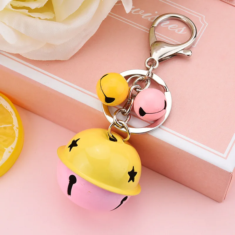Creative Color Matching Cartoon Bell Keychain Candy Cute Girl Toy Metal Bag Car Pendant Fashion Couple Gift Accessories
Creative Color Matching Cartoon Bell Keychain Candy Cute Girl Toy Metal Bag Car Pendant Fashion Couple Gift Accessories