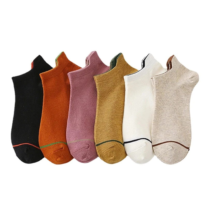 6 Pairs Harajuku Solid Ankle Socks Women Casual Non-slip Short Woman Socks Breathable Cotton Socks Summer Fashion Low Cut Sock
6 Pairs Harajuku Solid Ankle Socks Women Casual Non-slip Short Woman Socks Breathable Cotton Socks Summer Fashion Low Cut Sock