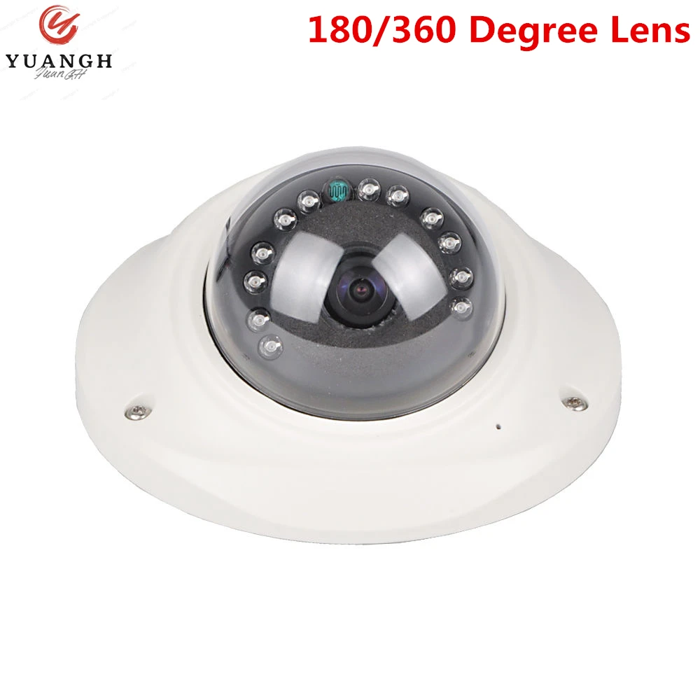 

1080P MINI AHD Camera Dome Metal Vandalproof IR Night Vision 2MP Fisheye Panoramic Analog Security Camera