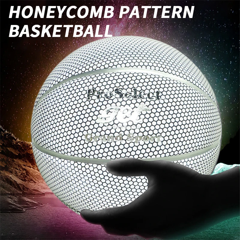 Ball Basketball Reflective Basketball Men Boyfriend Gift Honeycomb Silver PU Outdoor Indoor Playing Size 7 Baloncesto Basketbal
Ball Basketball Reflective Basketball Men Boyfriend Gift Honeycomb Silver PU Outdoor Indoor Playing Size 7 Baloncesto Basketbal