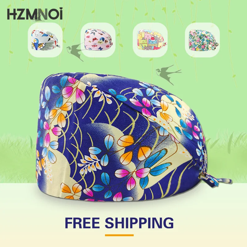 Cartoon Animal Print Frosted Hat Multicolor Fashion Nurse Hat Cotton High Quality Gourd Hat Beauty Salon Laboratory Work Hat
Cartoon Animal Print Frosted Hat Multicolor Fashion Nurse Hat Cotton High Quality Gourd Hat Beauty Salon Laboratory Work Hat