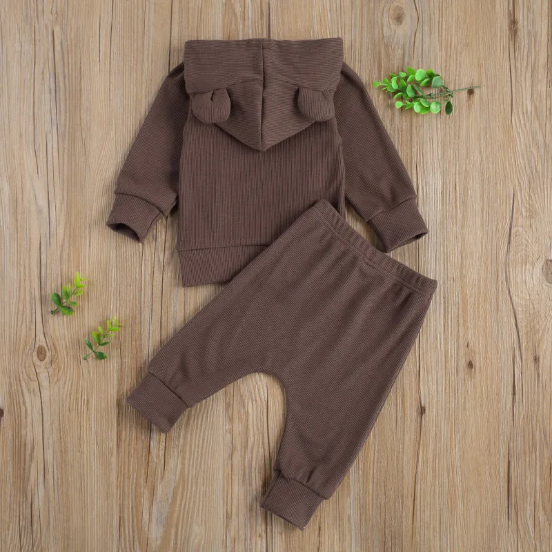 Newborn Baby 2-piece Outfit Set Long Sleeve Solid Color Hoodie and Pants Set for Kids Boys Spring Autumn
Newborn Baby 2-piece Outfit Set Long Sleeve Solid Color Hoodie and Pants Set for Kids Boys Spring Autumn