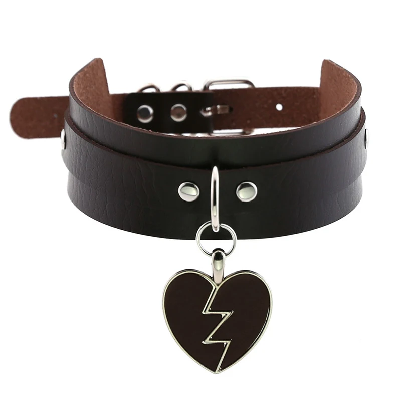 Heart Pendant Double Leather Choker Women's Neck Collar Sexy Accessories Adjustable Clavicle Chain Female Exotic Accessories
Heart Pendant Double Leather Choker Women's Neck Collar Sexy Accessories Adjustable Clavicle Chain Female Exotic Accessories